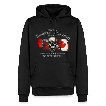 Diver Canadian Extreme Diver - Canada - Sweat à capuche Premium bio Homme - noir - Devant - Nico (187cm)