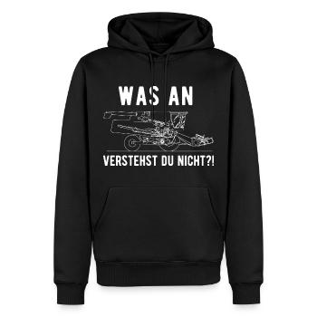 Landmaschinenmechaniker Landmaschinen Traktor - Männer Premium Bio Hoodie - Schwarz - Vorne - Nico (187cm)