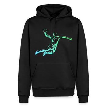 Handball Handball Player Handball Player Handball Club - Men’s Premium Organic Hoodie - black - Front - Nico (187cm)
