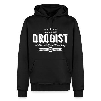 Drogist Beruf Geschenk - Männer Premium Bio Hoodie - Schwarz - Vorne - Nico (187cm)