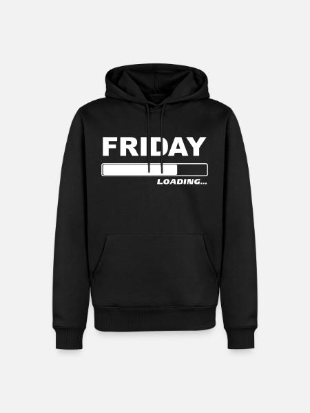 Friday loading… 1c - Männer Premium Bio Hoodie - Schwarz