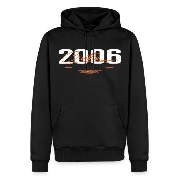 2006 Vintage Rétro 2006 Cadeau D'anniversaire 2006 - Sweat à capuche Premium bio Homme - noir - Devant - Nico (187cm)
