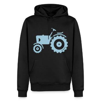 Trecker / Traktor / Schlepper / Zugmaschine - Männer Premium Bio Hoodie - Schwarz - Vorne - Nico (187cm)
