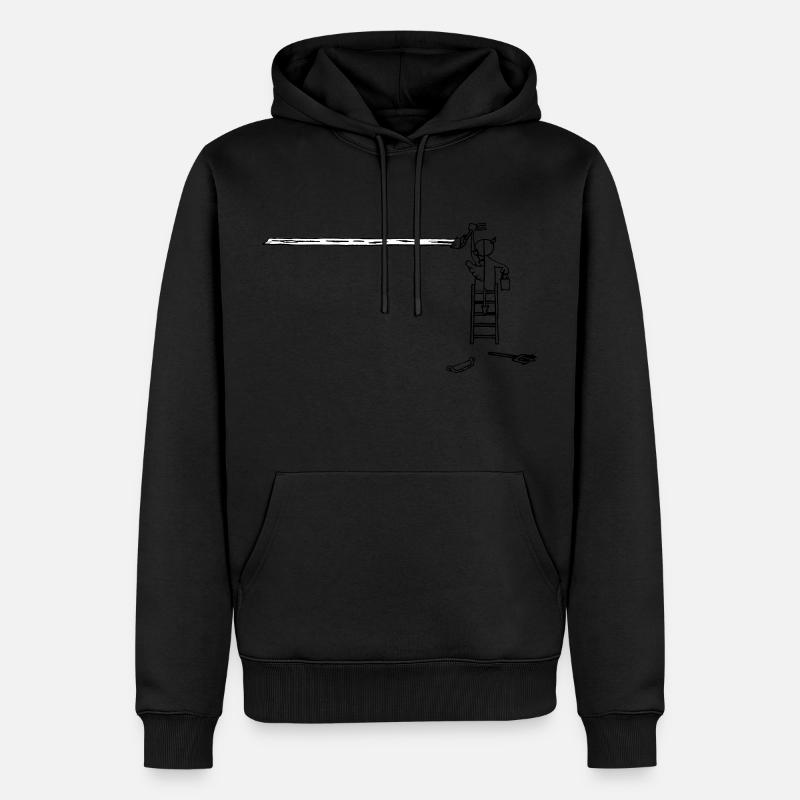 Teufelchenengelchen à l'échelle - Sweat à capuche Premium bio Homme - noir