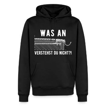 Dachdecker Dachdeckermeister Bauklempner Spengler - Männer Premium Bio Hoodie - Schwarz - Vorne - Nico (187cm)