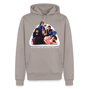 The Breakfast Club All Characters Together - Men’s Premium Organic Hoodie - taupe - Front - Nico (187cm)