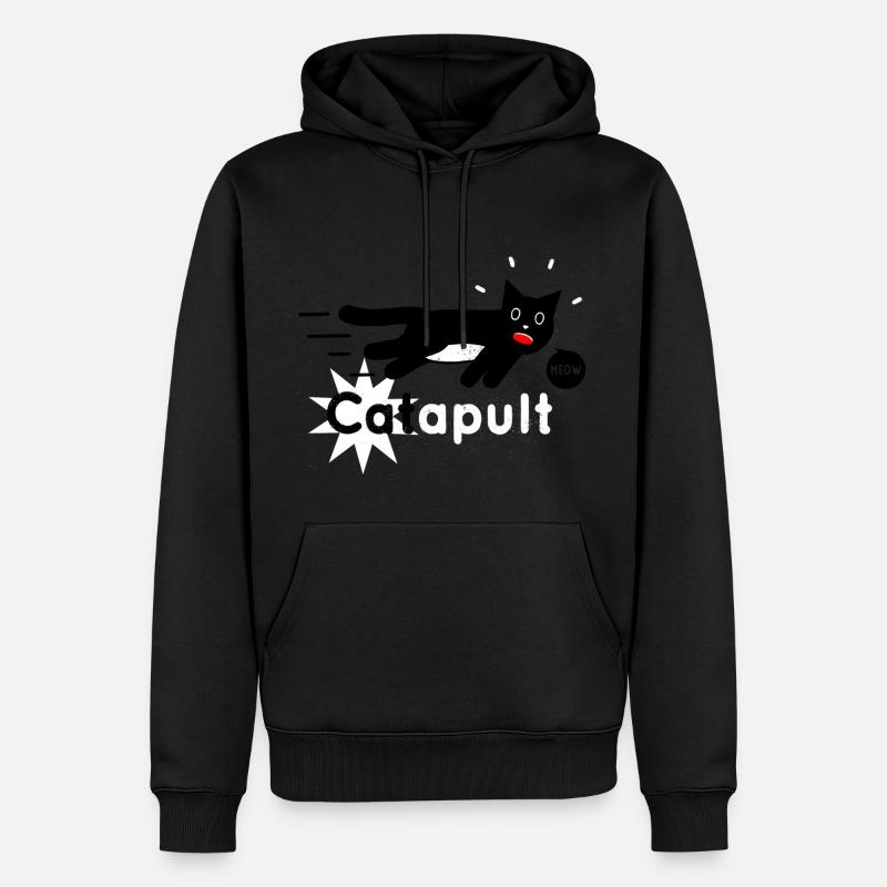 Katapult - Männer Premium Bio Hoodie - Schwarz