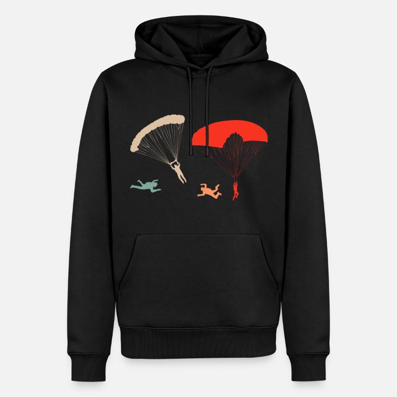Parachutisme Parachutisme - Sweat à capuche Premium bio Homme - noir
