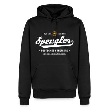 Spengler Spenglermeister Zunftzeichen Handwerk - Männer Premium Bio Hoodie - Schwarz - Vorne - Nico (187cm)