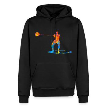 Hammer Throw Hammer Throw Athletics Sport - Men’s Premium Organic Hoodie - black - Front - Nico (187cm)