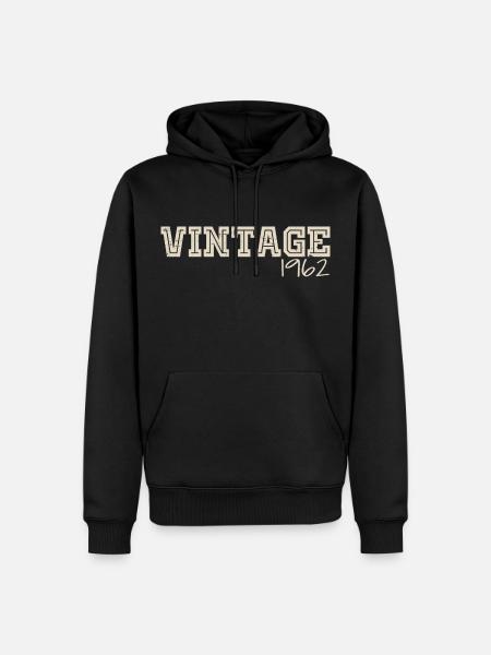 Vintage 1962 originele 1962 Retro 1962 Gift 1962 - Mannen Premium Bio hoodie - zwart