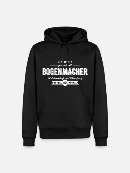 Bogenmacher Geschenk - Männer Premium Bio Hoodie - Schwarz
