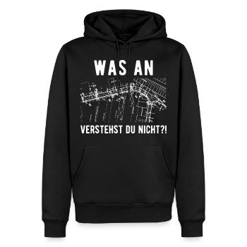 Straßenbauer Straßenbau Straßenbaumeister Geschenk - Männer Premium Bio Hoodie - Schwarz - Vorne - Nico (187cm)