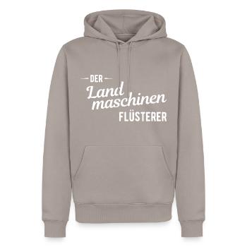 Landmaschinenmechaniker Landmaschinen Traktor - Männer Premium Bio Hoodie - Taupe - Vorne - Nico (187cm)