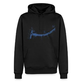 Straßenbauer Straßenbau Straßenbaumeister - Männer Premium Bio Hoodie - Schwarz - Vorne - Nico (187cm)