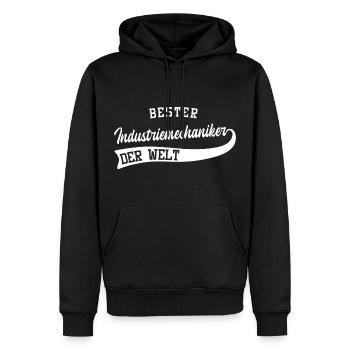 Industriemechaniker Geschenk - Männer Premium Bio Hoodie - Schwarz - Vorne - Nico (187cm)