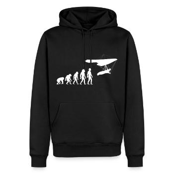 Gleitschirm Hängegleiter Gleitschirmflieger - Männer Premium Bio Hoodie - Schwarz - Vorne - Nico (187cm)
