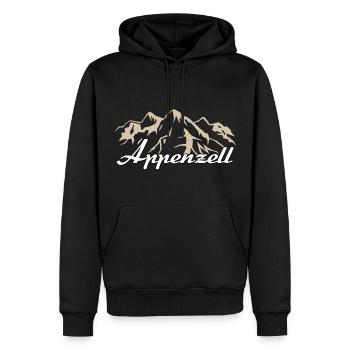 Appenzell Schweiz Heimat Kanton Geschenk - Männer Premium Bio Hoodie - Schwarz - Vorne - Nico (187cm)