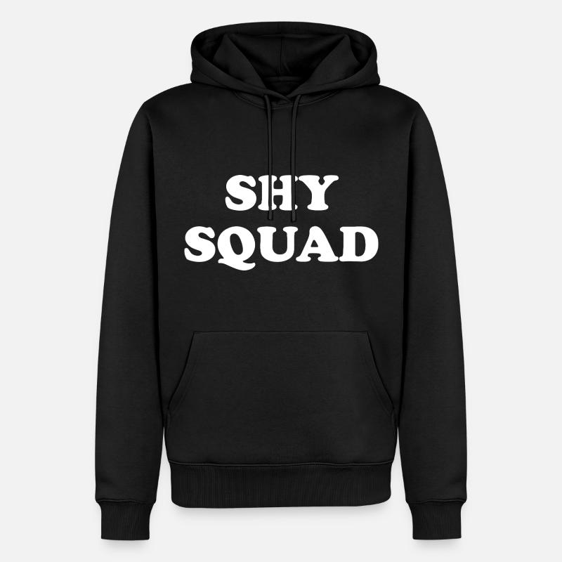 Escouade timide Introvertie - Sweat à capuche Premium bio Homme - noir