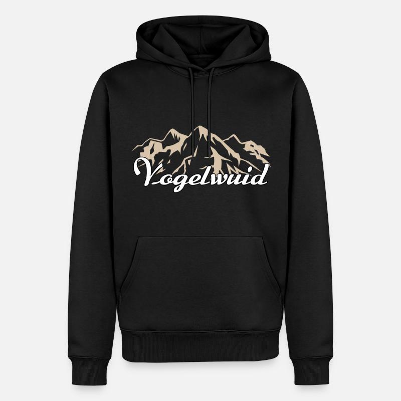 Vogelwuid Bayern bayerischer Spruch - Männer Premium Bio Hoodie - Schwarz