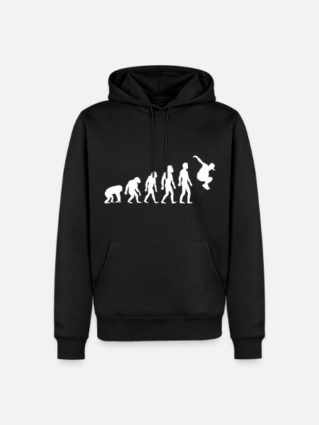 Parkour Parkourläufer Parcour Freerunner Evolution - Männer Premium Bio Hoodie - Schwarz