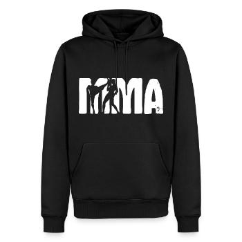 MMA Arts Martiaux Mixtes Kickboxing Arts Martiaux - Sweat à capuche Premium bio Homme - noir - Devant - Nico (187cm)