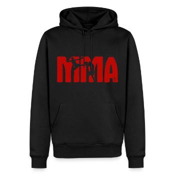 MMA Mixed Martial Arts Martial Arts Idée cadeau - Sweat à capuche Premium bio Homme - noir - Devant - Nico (187cm)