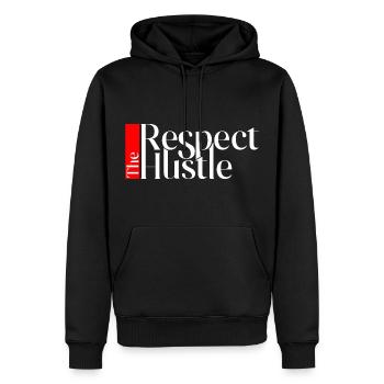 Bousculade Affaires Liberté Travail acharné Poursuite des rêves - Sweat à capuche Premium bio Homme - noir - Devant - Nico (187cm)
