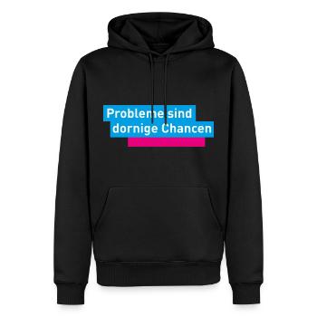 FDP JuLIs Junge Liberale Liberal Neoliberal Spruch - Männer Premium Bio Hoodie - Schwarz - Vorne - Nico (187cm)
