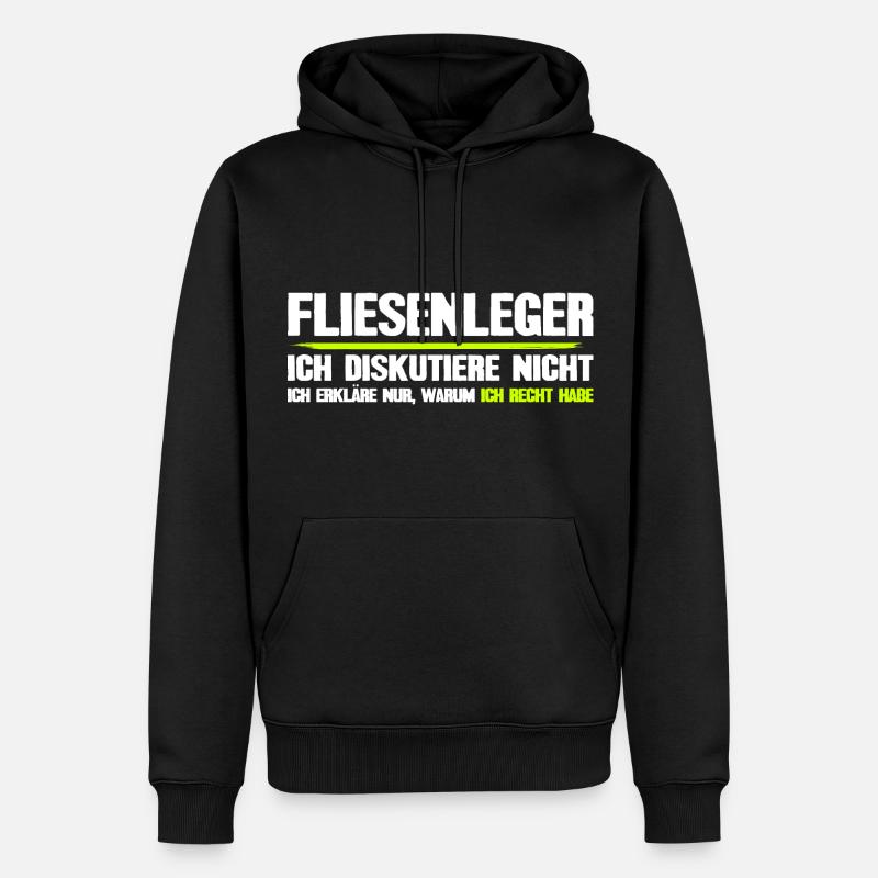 Cadeau amusant Tiler - Sweat à capuche Premium bio Homme - noir