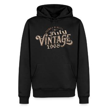 Geschenk Juli 1968 Geburtstag Juli 1968 Juli - Männer Premium Bio Hoodie - Schwarz - Vorne - Nico (187cm)