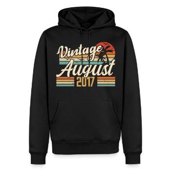 August 2017 Anniversary 2017 - August Legends Gift - Men’s Premium Organic Hoodie - black - Front - Nico (187cm)
