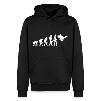 Karaté Arts Martiaux Arts Martiaux Idée Cadeau - Sweat à capuche Premium bio Homme - noir - Devant - Nico (187cm)
