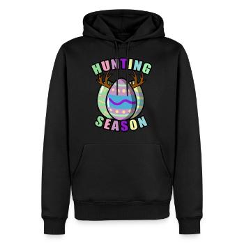 Ostereier Jagd - Easter Hunting Season! - Männer Premium Bio Hoodie - Schwarz - Vorne - Nico (187cm)