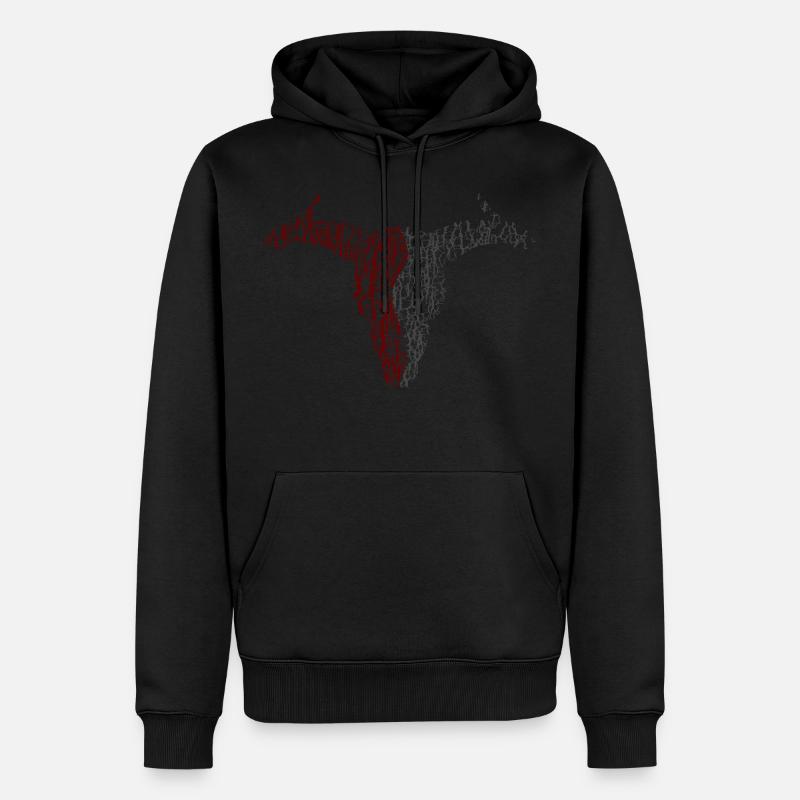 Stier Schädel - Männer Premium Bio Hoodie - Schwarz