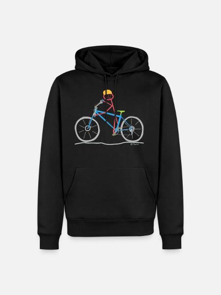 Bicycle Strichfrau Sport Bike Rad Pedals - Men’s Premium Organic Hoodie - black