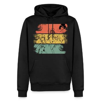 Japanese Anime Manga Senpai Gift - Men’s Premium Organic Hoodie - black - Front - Nico (187cm)