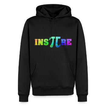 Inspire Pi Shirt I Math Teacher Pi Day - Men’s Premium Organic Hoodie - black - Front - Nico (187cm)