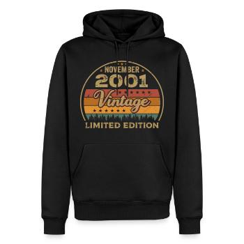 November 2001 - Birthday Gift November 2001 - Men’s Premium Organic Hoodie - black - Front - Nico (187cm)