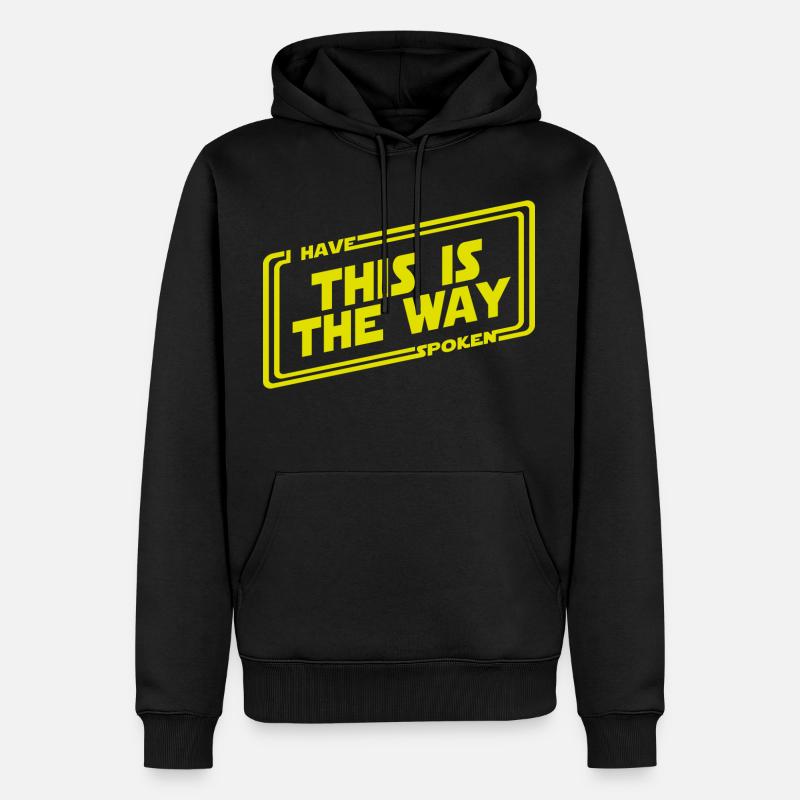 This is the way - bounty hunter - Männer Premium Bio Hoodie - Schwarz
