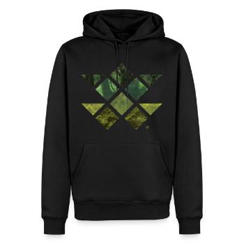Forest - Sweat à capuche Premium bio Homme - noir - Devant - Nico (187cm)