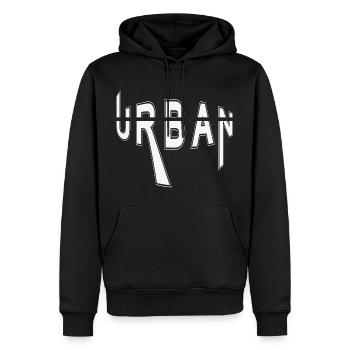 Urban - Sweat à capuche Premium bio Homme - noir - Devant - Nico (187cm)