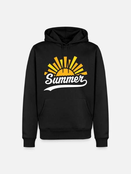 Summer Sun - Men’s Premium Organic Hoodie - black