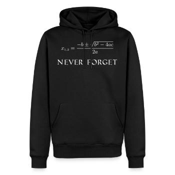 Formule de minuit - Sweat à capuche Premium bio Homme - noir - Devant - Nico (187cm)