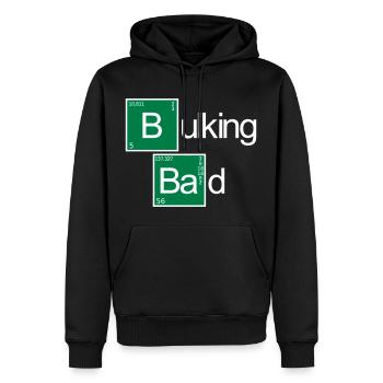 Bulking Bad - Männer Premium Bio Hoodie - Schwarz - Vorne - Nico (187cm)