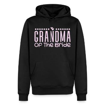 Grandma Of The Bride Wedding Party Family Wedding - Sweat à capuche Premium bio Homme - noir - Devant - Nico (187cm)
