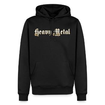 Heavy Metal Noble - Sweat à capuche Premium bio Homme - noir - Devant - Nico (187cm)