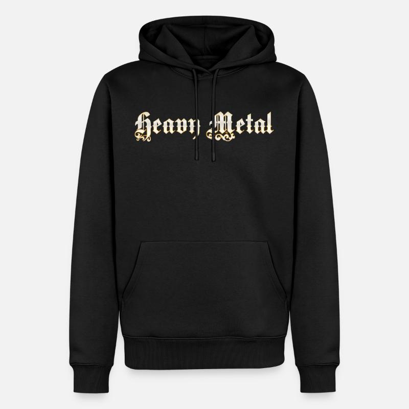 Heavy Metal Noble - Sweat à capuche Premium bio Homme - noir