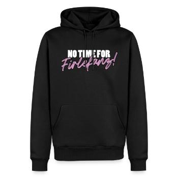 Keine zeit für firlefanz überflüssiges unsinniges - Männer Premium Bio Hoodie - Schwarz - Vorne - Nico (187cm)