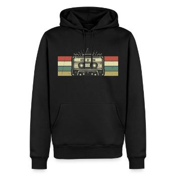 1994 Kassette - Geburtstagsgeschenk von Born In 1994 - Männer Premium Bio Hoodie - Schwarz - Vorne - Nico (187cm)